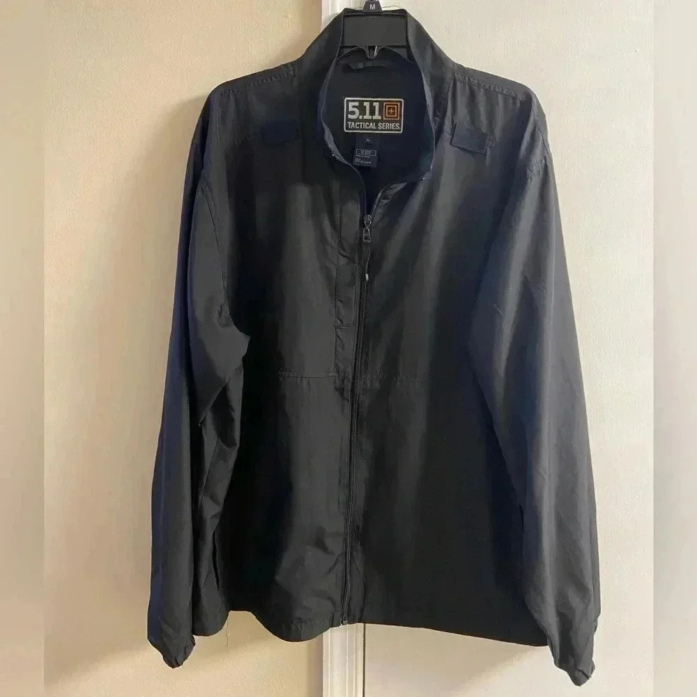 5.11 Tactical series black‎ windbreaker lightweight  zip up men XL